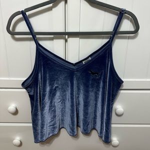 PINK velvet tank top
